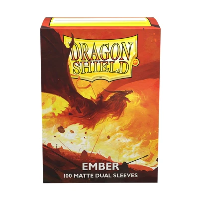 Afbeelding van Dragon Shield Dual Ember Alaric Revolution Kindlerh (oranje) 100 CT matte hoezen in standaardformaat gladde en duurzame MTG kaarthoezen compatibel met Pokémon