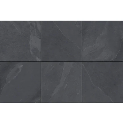 Afbeelding van Keramische tuintegel Pavila Antracite 40x80x2cm