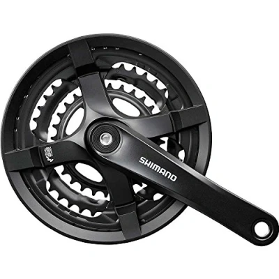 Afbeelding van Crankstel 6/7/8 speed Shimano Tourney FC TY501 met 175mm crankarm 48 x 38 28T kettingscherm...