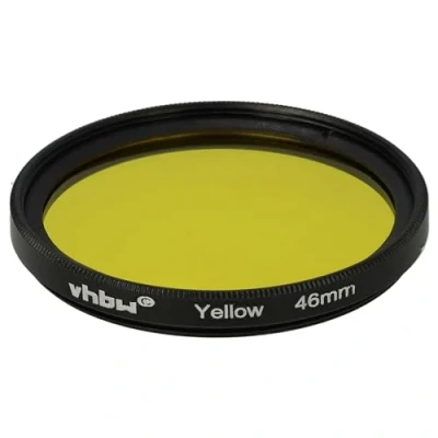 Afbeelding van vhbw Universele kleurfilter, compatibel met lenzen 46 mm schroefdraad geel filter