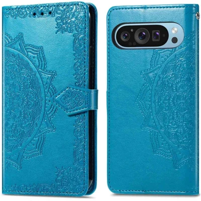 Afbeelding van imoshion Mandala Bookcase voor de Google Pixel 10 / Pro Turquoise