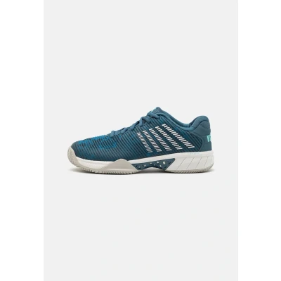 Afbeelding van K SWISS Hypercourt Express 2 Tennisschoenen voor kleibanen, Heren, Maat: 41, Indian teal/star white/moonstruck Kunststof/ textiel
