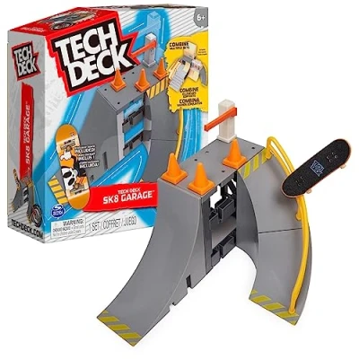 Afbeelding van Tech Deck X Connect Park Creator Sk8 Garage Aanpasbare en bouwbare ramp met uniek vingerskateboard
