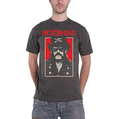 Afbeelding van Motorhead Lemmy RJ Heren T shirt 2XL Grijs