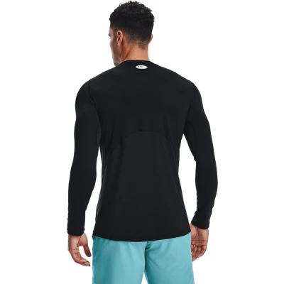 Afbeelding van Under Armour HG Fitted Longsleeve, Heren, Maat: Large, White
