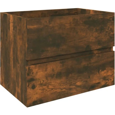Afbeelding van vidaXL Wastafelkast 60x38,5x45 cm bewerkt hout gerookt eikenkleurig