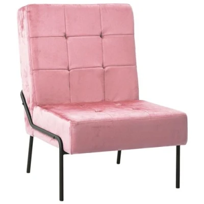 Afbeelding van Relaxstoel 65x79x87 cm fluweel roze