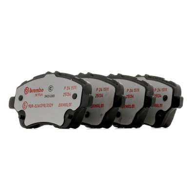 Afbeelding van BREMBO P 24 151X Remblokkenset Excl. slijtage waarschuwingscontact Met remzadelschroef toebehoren FORD: FIESTA 6, 6 Van, Tourneo Courier