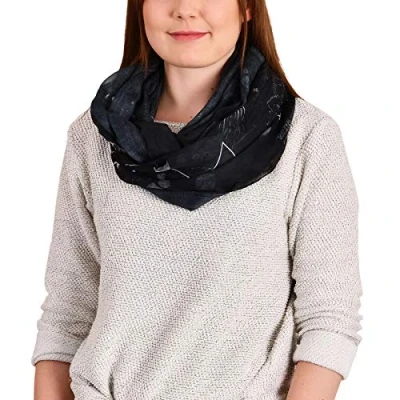 Afbeelding van Elbenwald Harry Potter Loop Scarf Map of The Marauder diameter 80 cm, zwart