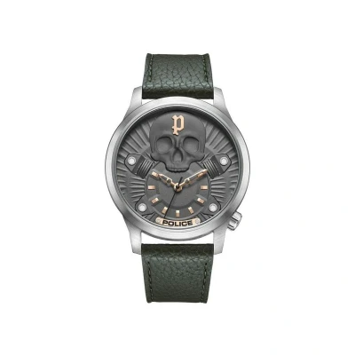 Afbeelding van Police Analog Quarz Horloge, Heren, Maat: One Size, Grau