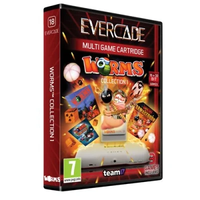 Afbeelding van Evercade Worms cartridge 1 3 games