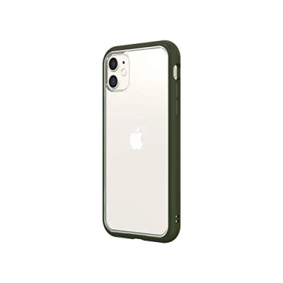 Afbeelding van RhinoShield Mod NX beschermhoes compatibel met [iPhone 11] personaliseerbaar kaki groen