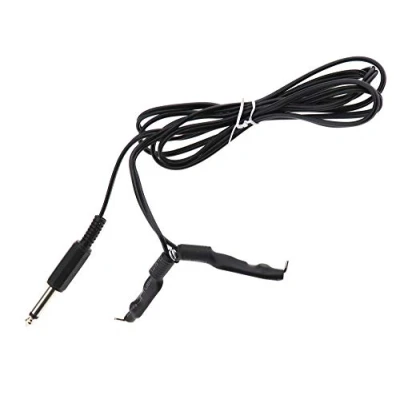 Afbeelding van RCA adapterkabel voor tattoo machine met 6,35 mm standaard phono stekker