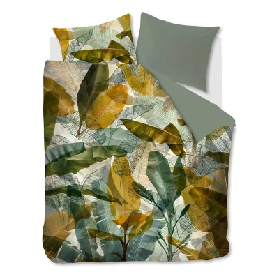 Afbeelding van Beddinghouse Lavie Flanel Dekbedovertrek Tweepersoons 200x200/220 cm Green