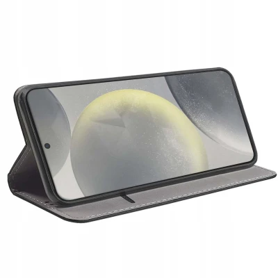 Afbeelding van Jaym, Folio hoesje Geschikt voor Samsung Galaxy S24 Plus magnetische standaardfunctie, Zwart