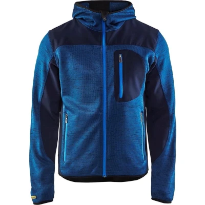 Afbeelding van Blåkläder 4930 2117 Gebreid vest met softshell Marineblauw/Marineblauw maat XL