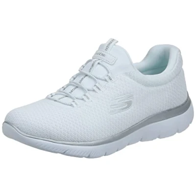 Afbeelding van Skechers WIDE FIT Summits Sneakers laag, Dames, Maat: 38, White/silver