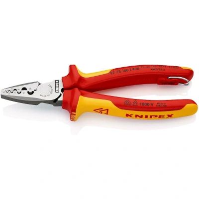 Afbeelding van Knipex Werk 97 78 180 T Krimptang Adereindhulzen 0.25 tot 16 mm²