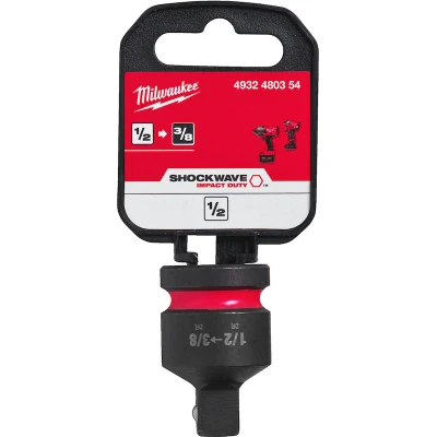 Afbeelding van MILWAUKEE 4932480354 SHOCKWAVE Impact verloopstuk 1/2&quot; vierkant naar 3/8&quot;