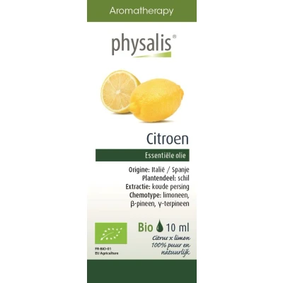 Afbeelding van Physalis Aromatherapie Citroen 10ML
