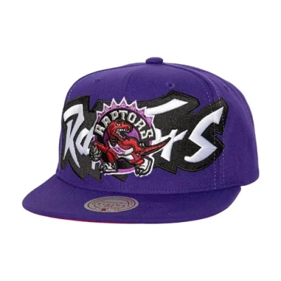 Afbeelding van Mitchell &amp; Ness NBA Full Frontal Snapback Cap Toronto Raptors, paars, één maat, Paars.