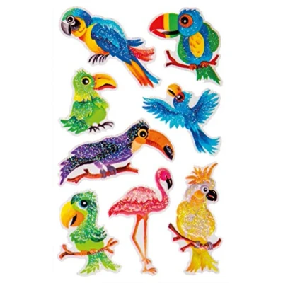 Afbeelding van AVERY Doel Vorm ZDesign KIDS Glitter Sticker &#039;Vogels