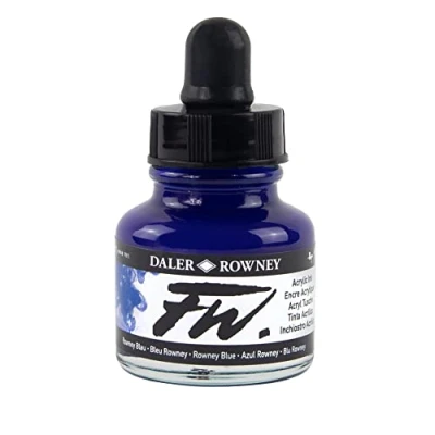 Afbeelding van Daler Rowney FW acrylinkt, 29,5 ml, koningsblauw