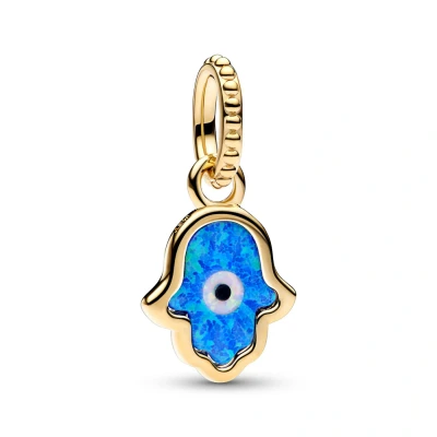 Afbeelding van Pandora Moments Hamsa Hand Charm 762699C01with14 Carat Gold Plating