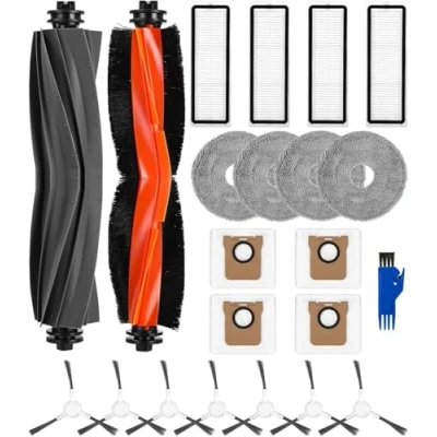 Afbeelding van Dreame L10s Ultra/L10 Prime robotstofzuiger, 2 hoofdborstels, 4 filters, reinigingspads, 7 zijborstels, stofzakken, 1 reinigingsborstel