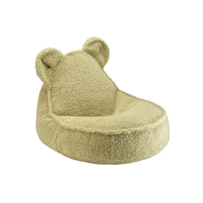 Afbeelding van Wigiwama Teddy Bear Beanbag Chair / Zitzak 70x60x42cm Matcha