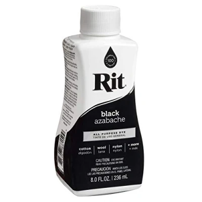 Afbeelding van Rit Dye vloeistof 8 oz zwart vloeibaar