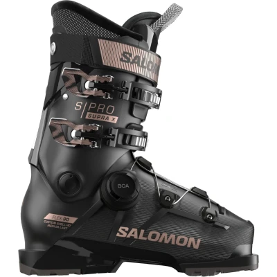 Afbeelding van Salomon SPro Supra X90 MV BOA Skischoenen Dames Black Beluga Pink Gold 27 27.5 (EU 42 23 43 13) Zwart