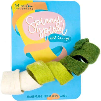 Afbeelding van Mimis Daughters Kattenspeeltje Spinny Spiral Groen