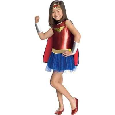 Afbeelding van Rubie&#039;s Wonder Woman Tutu jurk, kostuum voor kinderen van 5 tot 7 jaar, Halloween