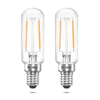 Afbeelding van Bonlux afzuigkap, 4 W, komt overeen met 40 gloeilamp, E14, warmwit, 2700 K, lamp voor koelkast, zoutkristallen lamp, Himalaya, 220 240 V, 2 stuks