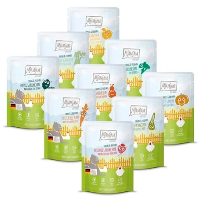 Afbeelding van MjAMjAM Kat Kuikens &amp; Vriendjes MP 9x300g Multipack