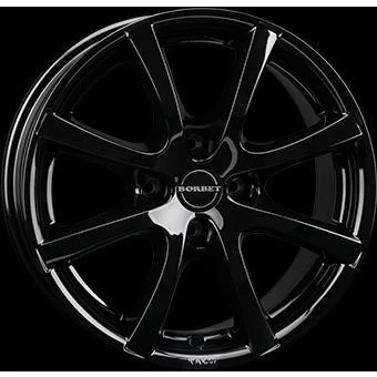 Afbeelding van BORBET 4 gat 14duim 98mm lichtmetalen Velg LV4 glanzend zwart 8101601