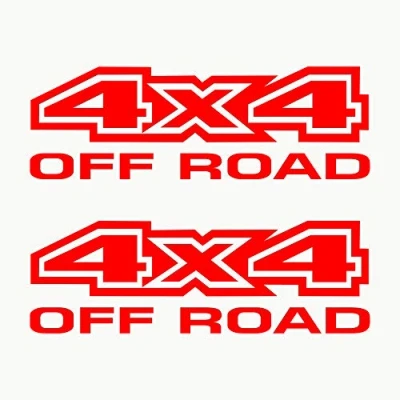 Afbeelding van Autodomy Stickers voor terreinwagens, offroad, 2 stuks, rood