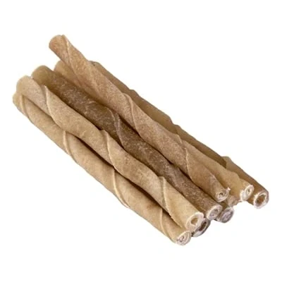 Afbeelding van Petsnack Snack Twisted Stick / Staafjes Gedraaid 5 INCH 12,5 CM 9/10 MM 100 ST (56916)