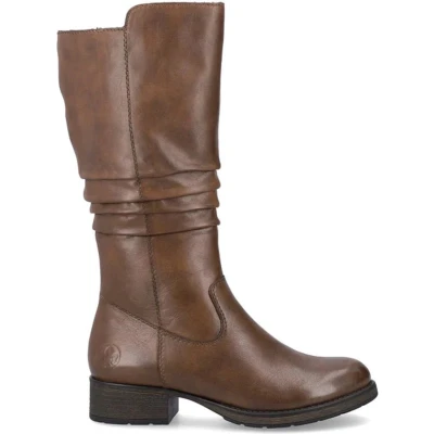 Afbeelding van Rieker Laarzen, Dames, Maat: 37, Brown Leer