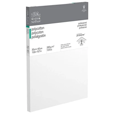 Afbeelding van Winsor &amp; Newton 6206015 Professional 385 g/m² katoenmengweefsel, 30 x 40 cm, g/m², middelgroot, ideaal voor olieverf en acrylverf