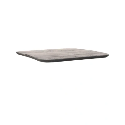 Afbeelding van LABEL51 Eetkamertafel Tafelblad Sloppy Edge Zwart Mangohout 70 cm