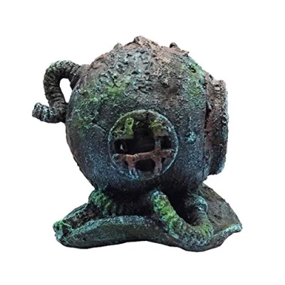 Afbeelding van Duvoplus Aquariumdecoratie Vissen Decoratie Duikhelm 15,5x14,5x14,5cm 1st