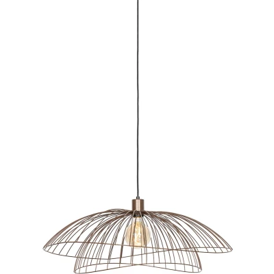 Afbeelding van QAZQA Design hanglamp donkerbrons 66 cm Pua
