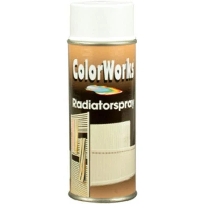 Afbeelding van Colorworks Spuitbus Radiatorlak Gebrokenwit 400ML