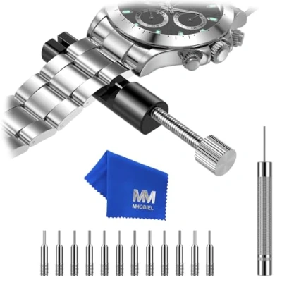 Afbeelding van MMOBIEL Horlogeband inkorter Reparatiegereedschap Horloge met 12 Extra Pinnen Pin Verwijderen Reparatie Kit Metalen Vervanging