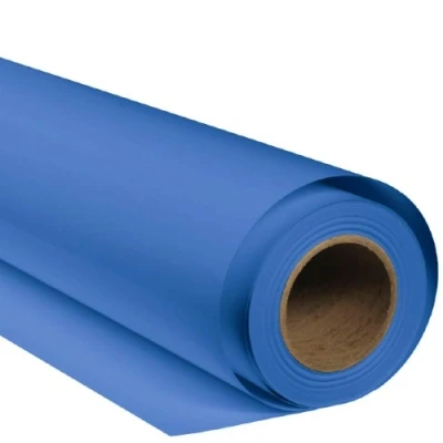 Afbeelding van Bresser Achtergrondpapier op Rol SBP27 1.36 x 11m Geschikt voor fotostudio Chromakey Blauw