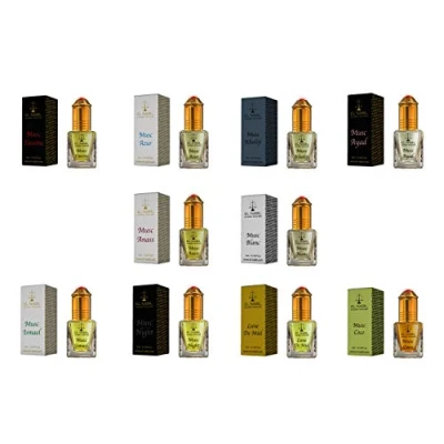 Afbeelding van 10 hoogwaardige geurstoffen, uniseks, x 5 ml (TOP MIX) El Nabil Misk Musk, parfumolie voor mannen en vrouwen