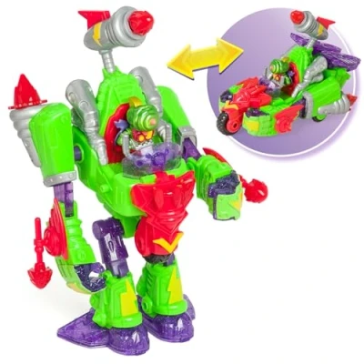 Afbeelding van SUPERTHINGS Turbo Warrior Speed transformeerbare robot, de robot verandert in een auto, inclusief 1 Warrior, exclusief accessoire en exclusieve SuperThing