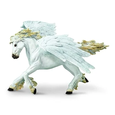 Afbeelding van Safari Speelfiguur Pegasus Junior 12,3 X 14,1 Cm Wit/goud